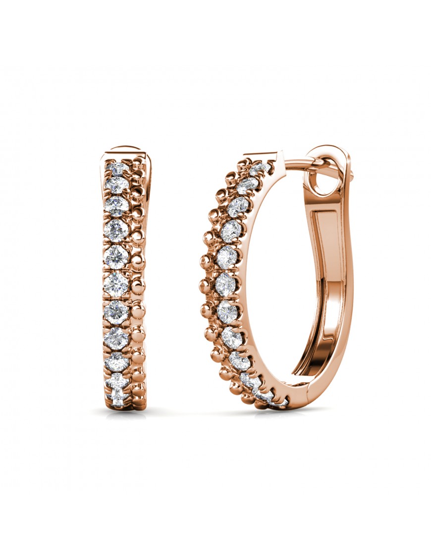 Aleah Ohrringe - Rose Gold und Kristall Image