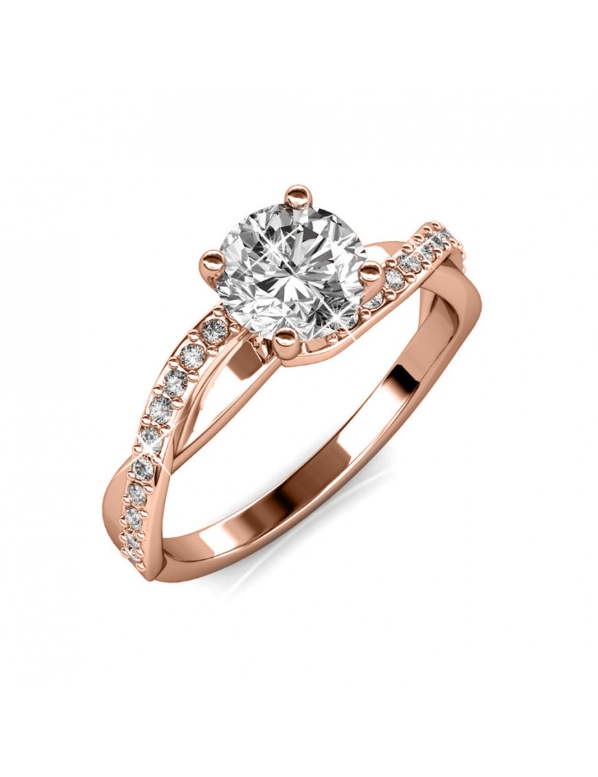 Eleanor Ring - Roségold und Kristall Image