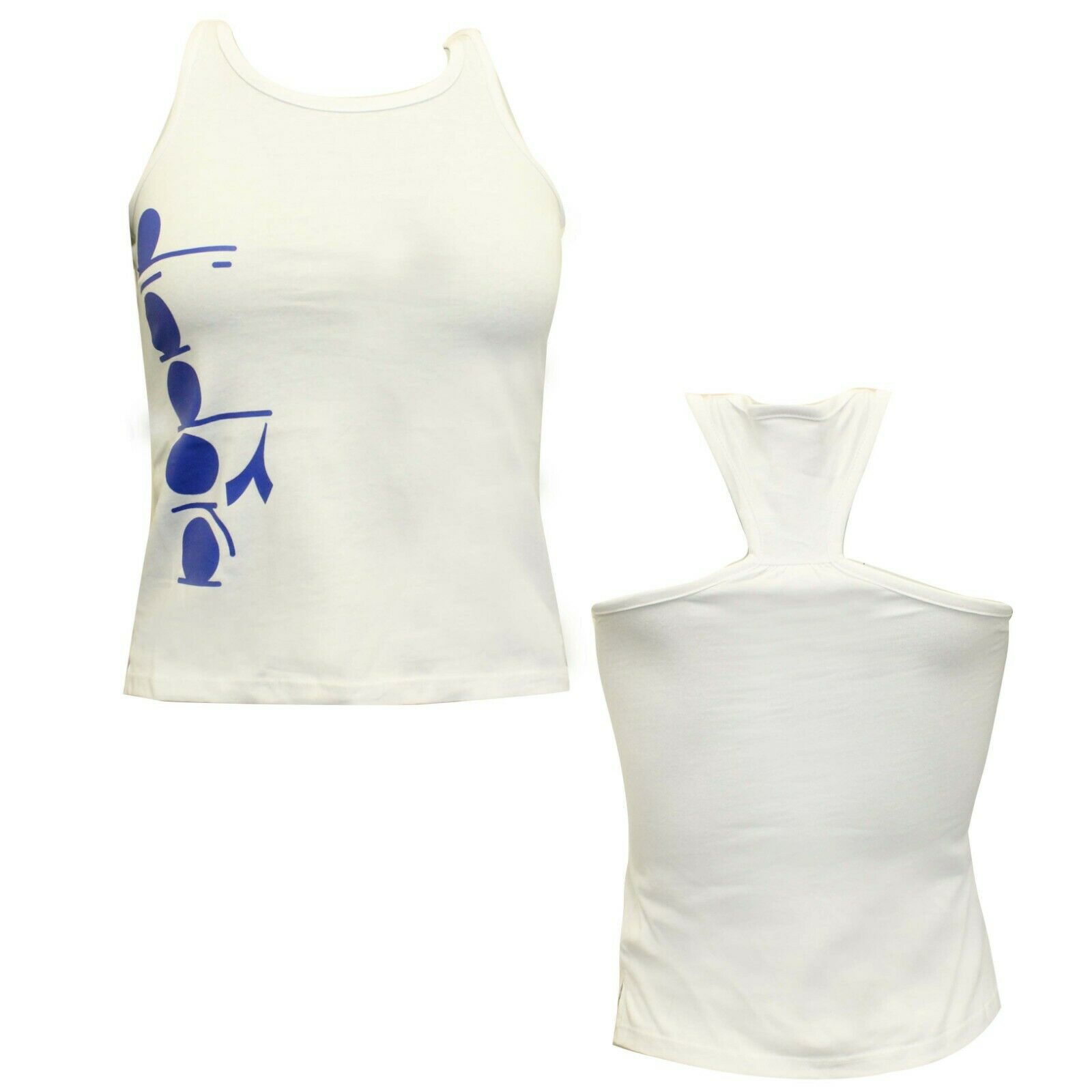 Diadora Halter Kinder weiße Top Image