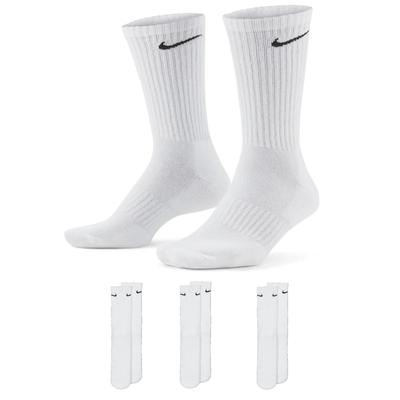 Nike Everyday Cushion Crew Trainingssocken, 3 Paar in Weiß Image