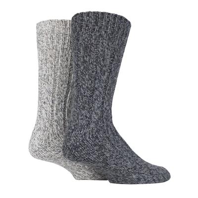 2 Paar Herren Damen dicken schweren Winter warme Wolle Wandern Boot Socken Image