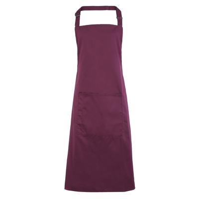Premier Damen/Frauen Farben Bip Schürze mit Tasche (Aubergine) Image