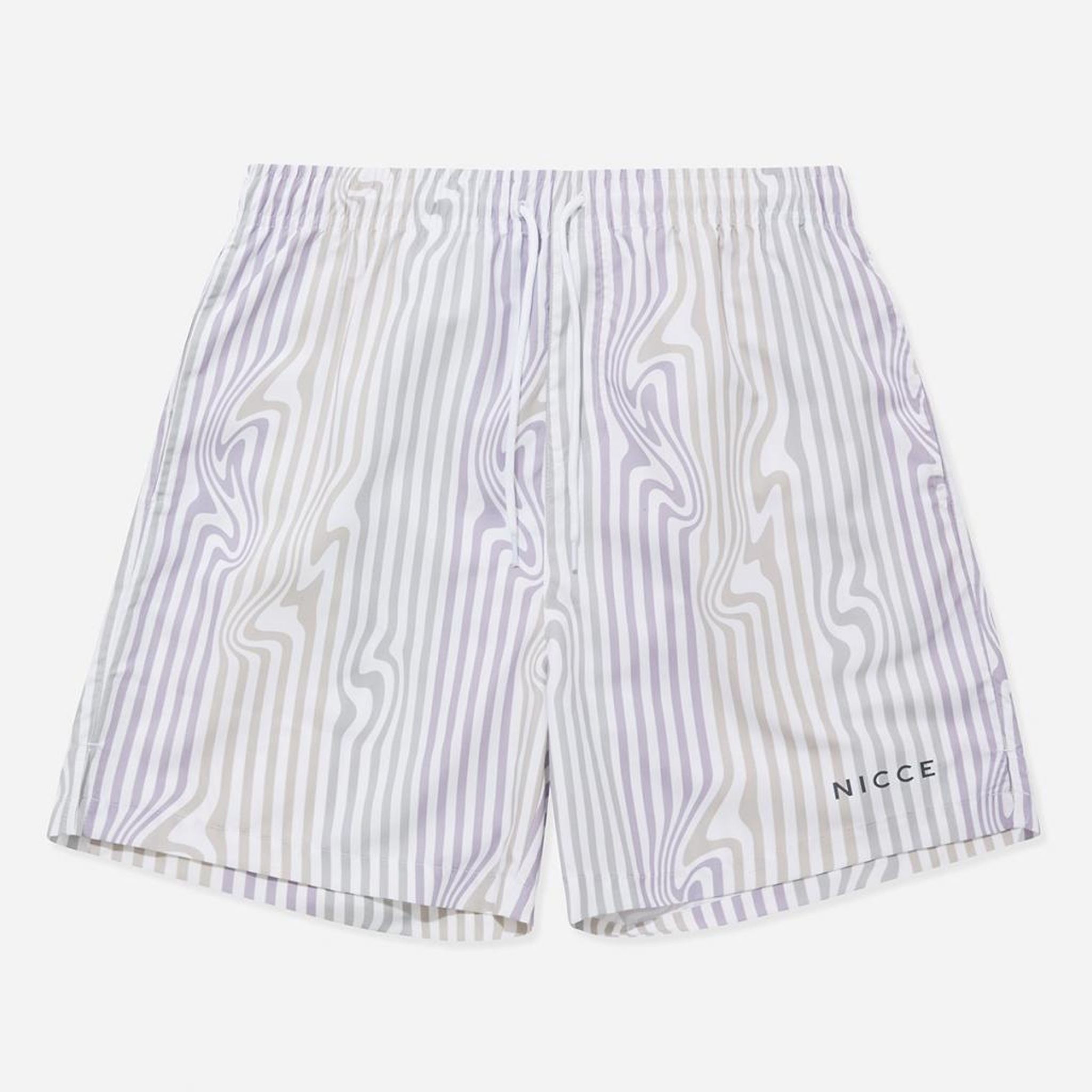 Nicce Strata Mens White/Flila Swim Shorts Image