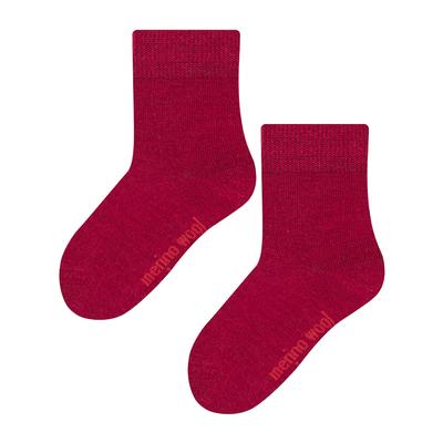 Steven - Kids Warm Merino Wool Thermal Socks - Dunkelrot Image