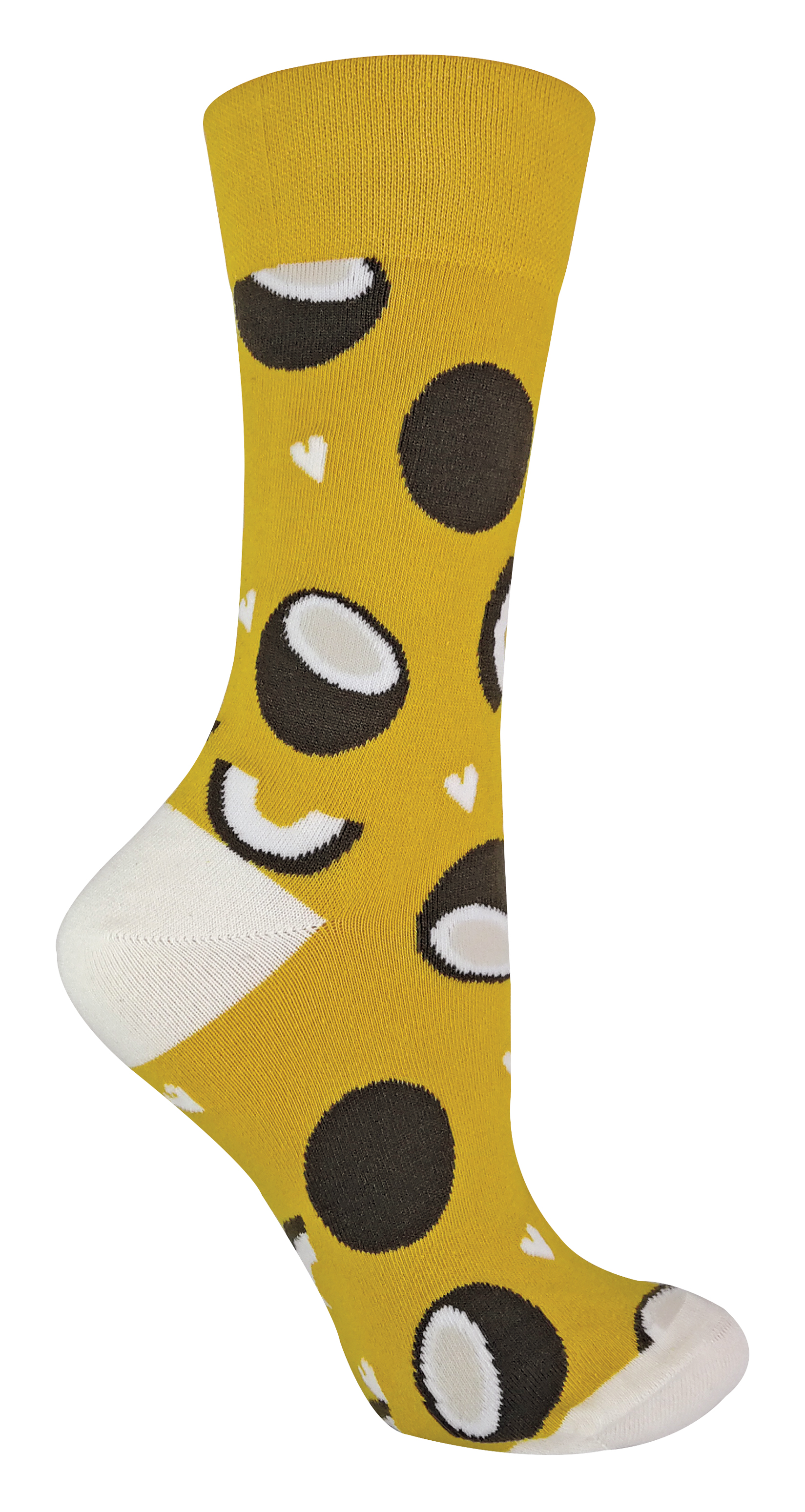 TALKIE-SOCKEN Damen-Socken aus Baumwolle mit schrulligem, flippigem Design und Fruchtmuster Image