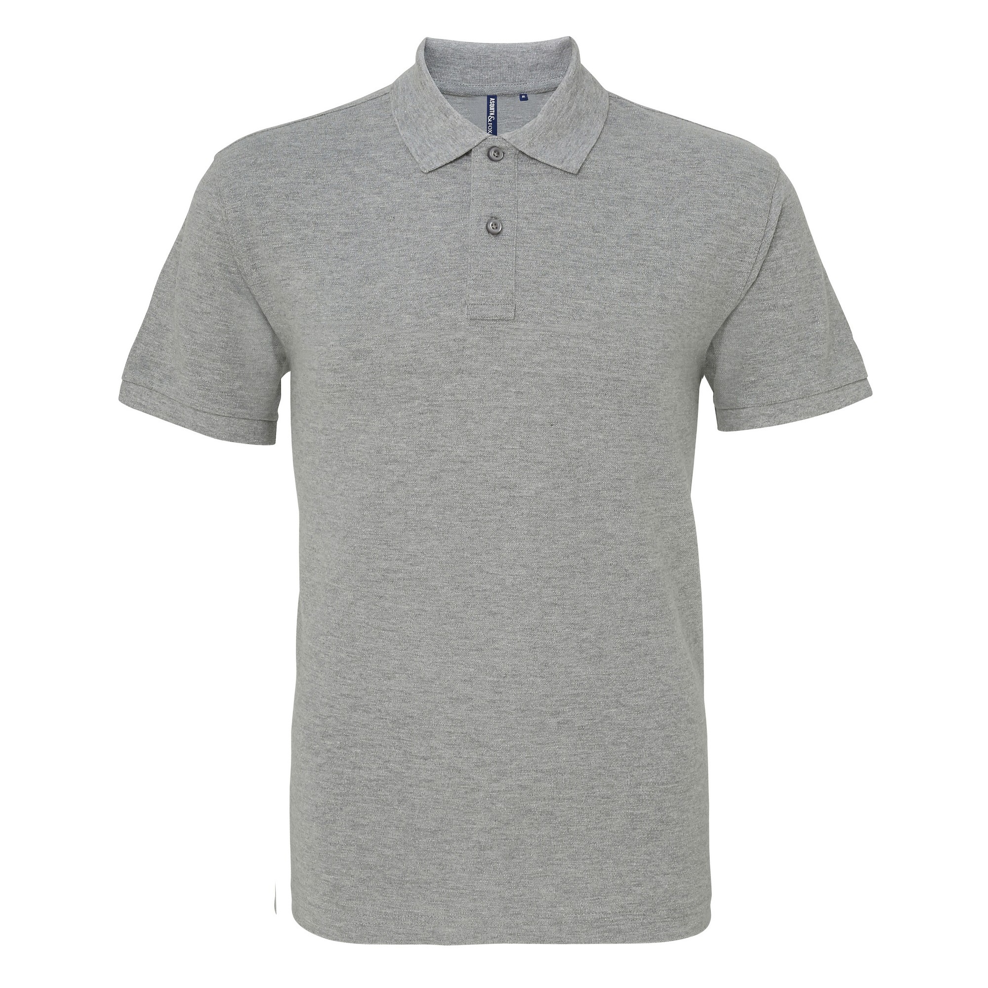 Asquith & Fox Mens Plain Kurzarm-Poloshirt (Heather) Image