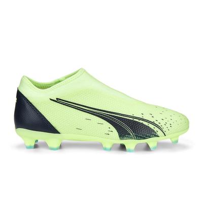 Puma Ultra Match LL FG/Ag Kids Green Football Boots Image