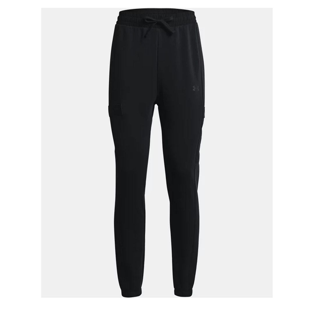Under Armor Project Rock Damen schwarzer Fleece -Trackhosen Image
