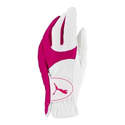 Puma Soft Lite Linkshand Leder weiß rosa Damen Golfhandschuh 041355 02