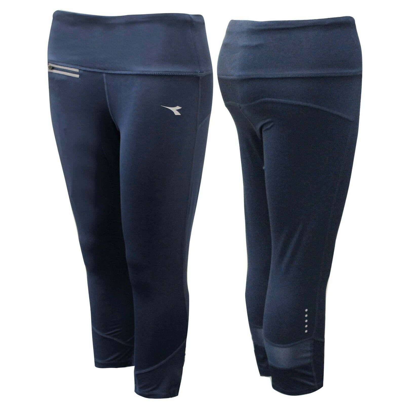 Diadora Womens Navy 6/8 Leggings Image