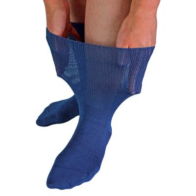 Extra breite Bambus-Ödem-Socken | Dr.Socks | Herren & Damen | Socken für geschwollene Füße Knöchel Beine & Diabetiker - Navy Image