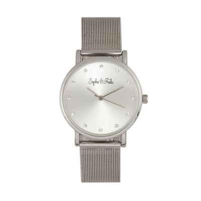 Sophie & Freda Savannah Mesh-Armbanduhr mit Swarovski-Kristallen Image