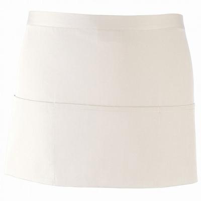 Premier Ladies/Womens Colours 3 Pocket Schürze (2er Pack) (Weiß) Image