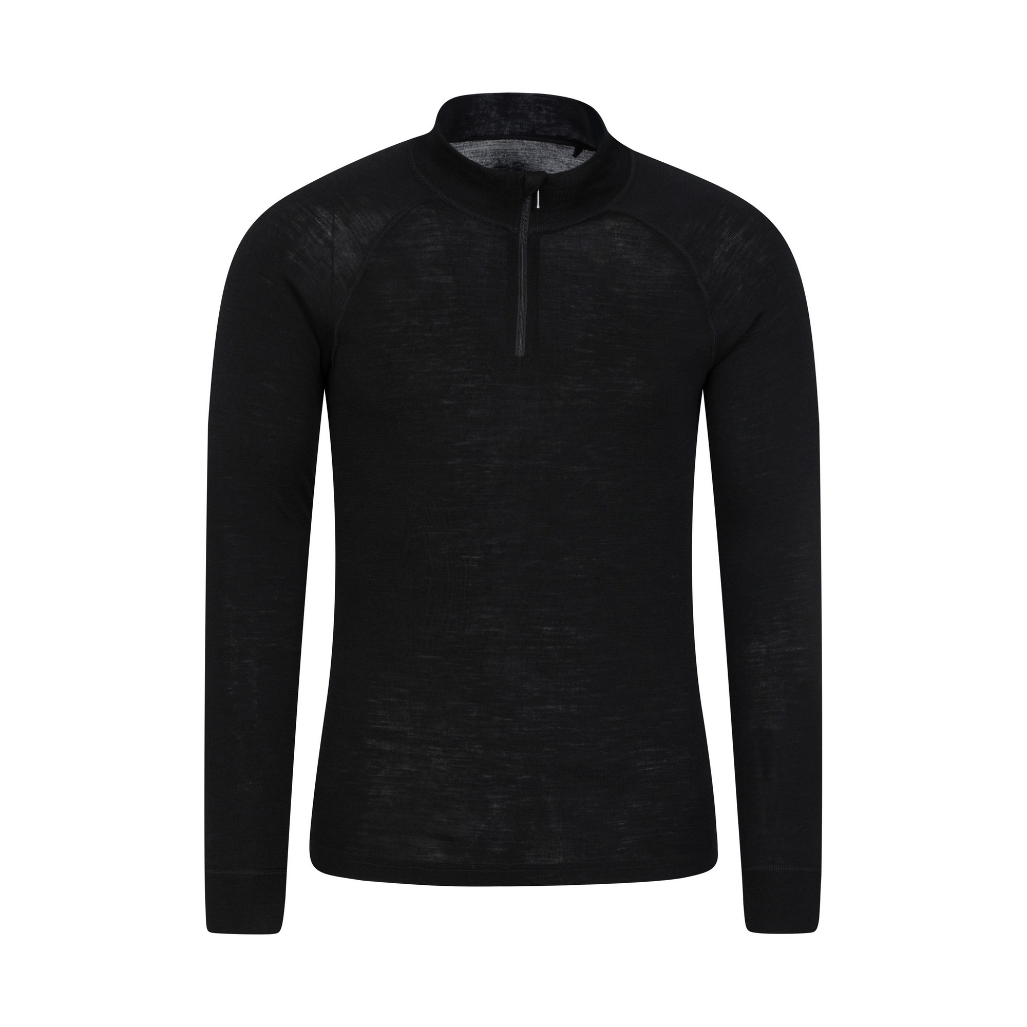 Mountain Warehouse Herren Merino II Base Layer Top (Schwarz) Image