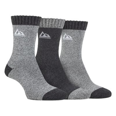 Storm Bloc - 3er-Pack Womens Performance Polyester Boot Socks | Outdoor Walking Hiking Trekking Socken - Charcoal/grey Image