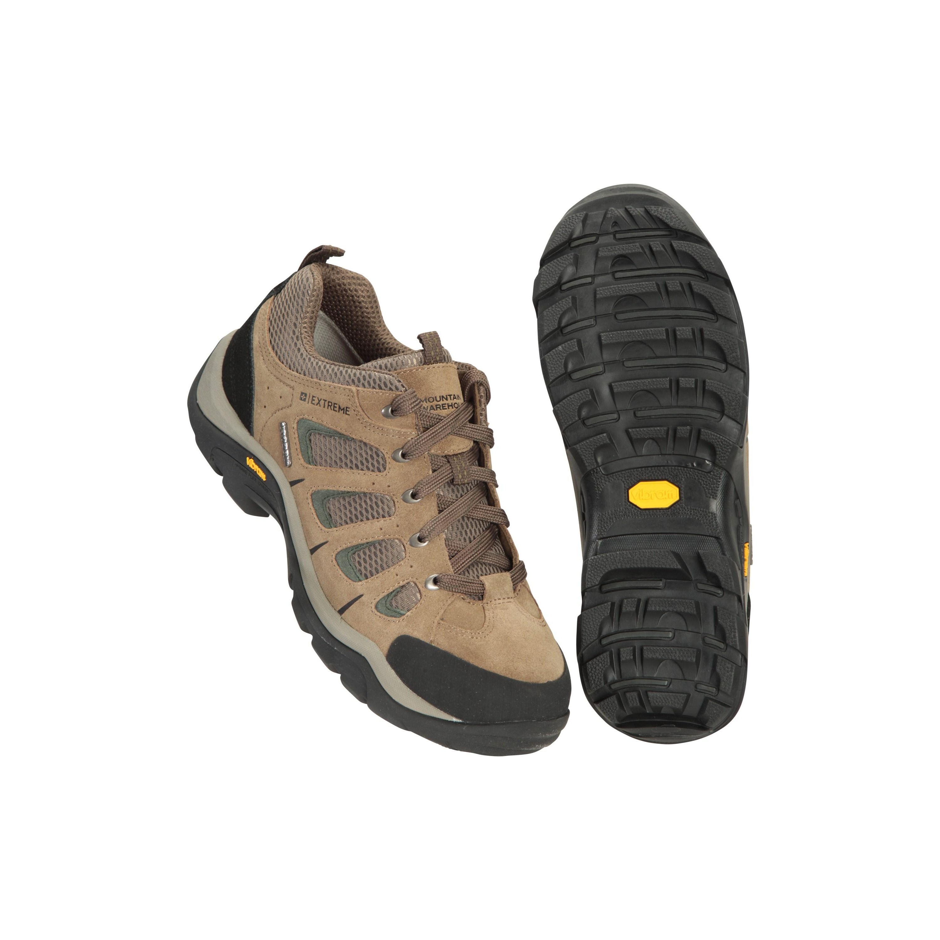 Mountain Warehouse Mens Field Extreme Wildleder wasserdichte Wanderschuhe (Braun)