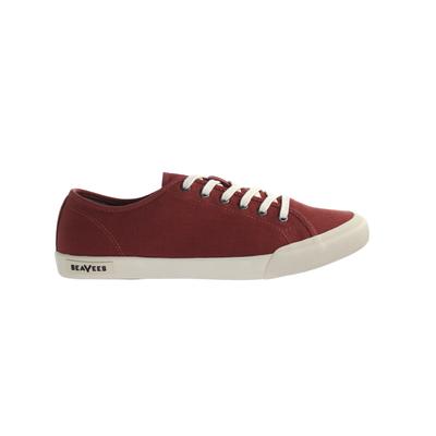 Seavees Monterey Sneaker Standard Red Ocker -Baumwoll -Leinwand Red Womens Trainer