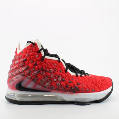 Nike Lebron XVII Red Textile Schnüren -Herren -Trainer BQ3177 601 Image