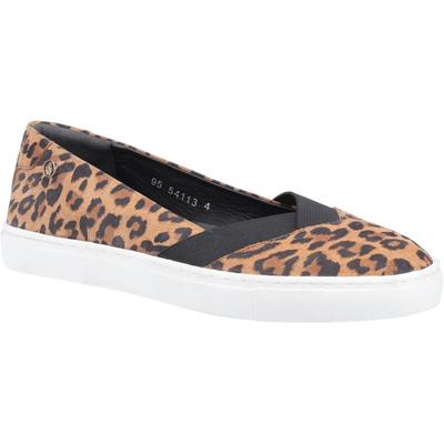 Hush Puppies Womens/Ladies Tiffany Leopard Print Wildleder Schuhe (Braun)