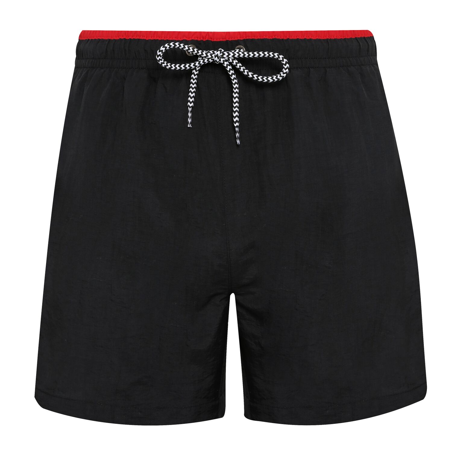 Asquith & Fox Herren-Badeshorts (Schwarz/Rot) Image