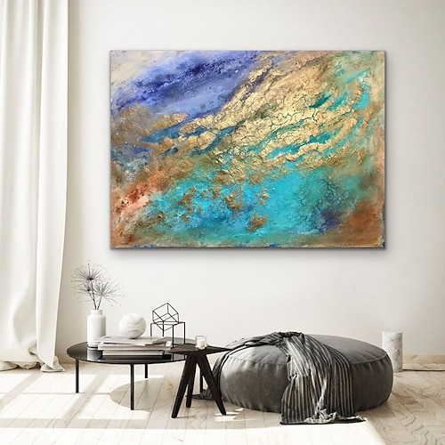 Ölgemälde 100% handgefertigte handgemalte Wandkunst auf Leinwand grüner Stein moderne abstrakte Heimdekoration Dekor gerollte Leinwand ohne Rahmen ungedehnt Image