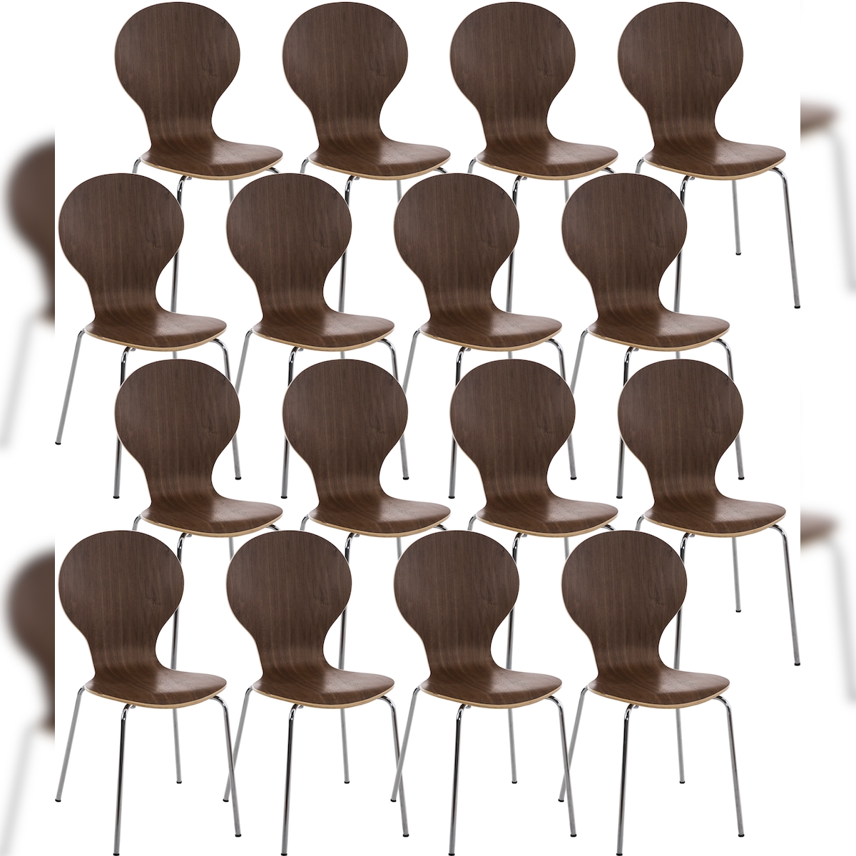 CLP Stapelstuhl Diego walnuss Image