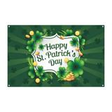 Irish Festive Atmosphere Decorated Tapestry Living Room Bedroom Tapestry Irish National Day Outdoor Background Cloth