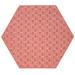 Furnish My Place Abstract Indoor/Outdoor Commercial Color Rug - Red 12 Hexagon Pet and Kids Friendly Rug. Made in USA Hexagon Area Rugs Great for Kids Pets Event Wedding