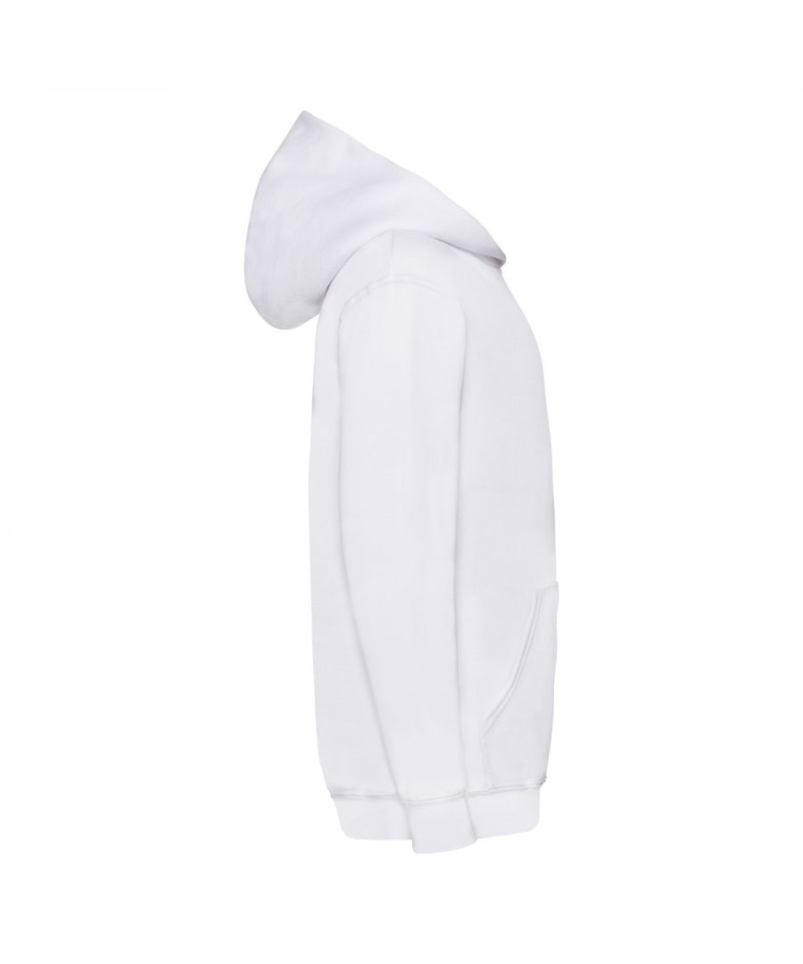 Fruit of the Loom Childrens Unisex Hooded Sweatshirt / Hoodie (white) - Size 12-13Y | Fruit of the Loom Sale | Discount Designer Brands