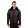 Infinity Leather Mens Air Force A2 Brown Aviator Bomber Jacket-Sao Paulo Nappa Leather - Size Medium