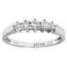 Diamant L'Eternel Womens 9ct White Gold 0.25ct Diamond Graduated Eternity Ring - Size P