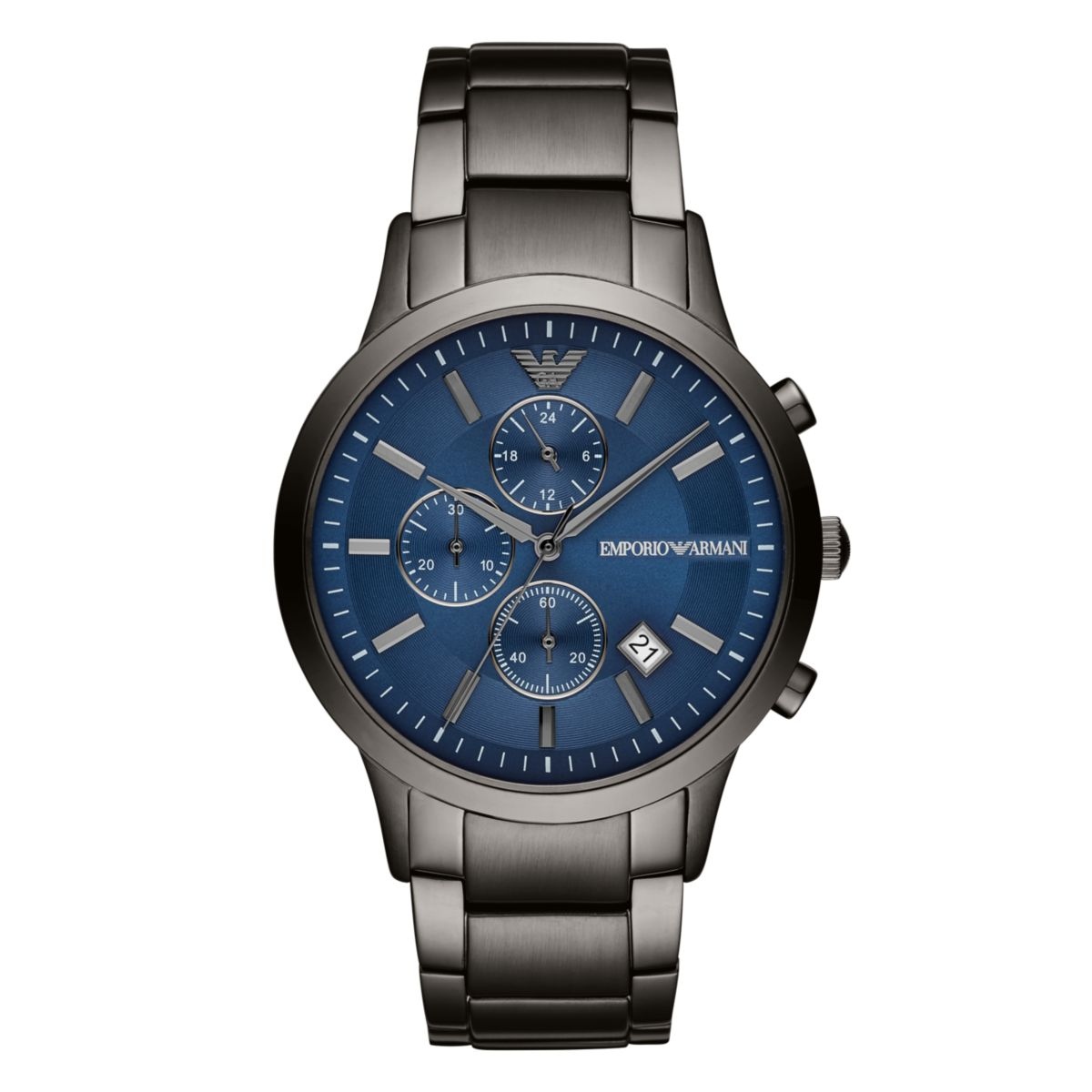 Emporio Armani Mens' Chronograph Watch AR11215 - Silver Metal - One Size | Emporio Armani Sale | Discount Designer Brands