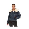 Levi's Womens Levis Baby Bubble Trucker Jacket in Denim - Blue Cotton - Size 6 UK | Levi's Sale | Discount Designer Brands