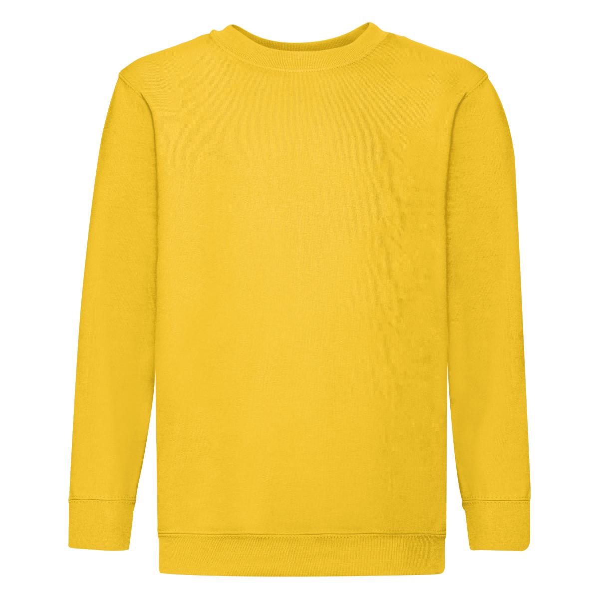 Fruit of the Loom Childrens Unisex Set In Sleeve Sweatshirt (sunflower) - Yellow - Size 7-8Y | Fruit of the Loom Sale | Discount Designer Brands