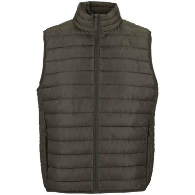 SOLS Mens Stream Body Warmer (army) - Green - Size Large | SOLS Sale | Discount Designer Brands