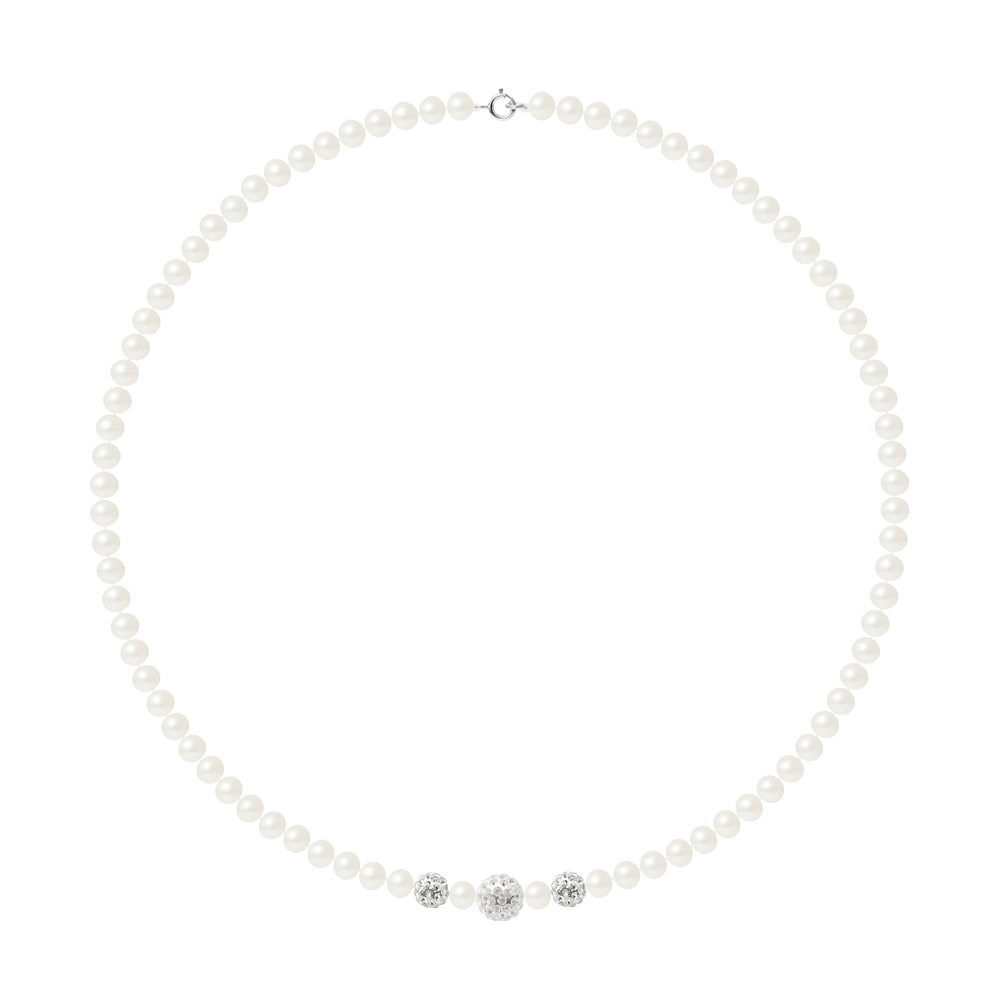Diadema Womens - Necklace - Freshwater Pearls - Love Jewelry Collection Silver Sterling - One Size | Diadema Sale | Discount Designer Brands