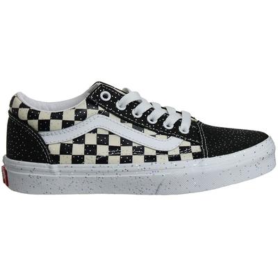 Vans Childrens Unisex Old Skool Kids Black/white Plimsolls Textile - Size UK 1 | Vans Sale | Discount Designer Brands