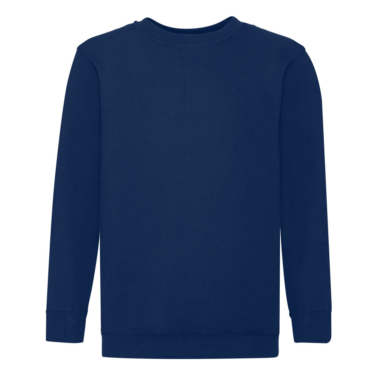 Fruit of the Loom Childrens Unisex Set In Sleeve Sweatshirt (navy) - Size 12-13Y | Fruit of the Loom Sale | Discount Designer Brands