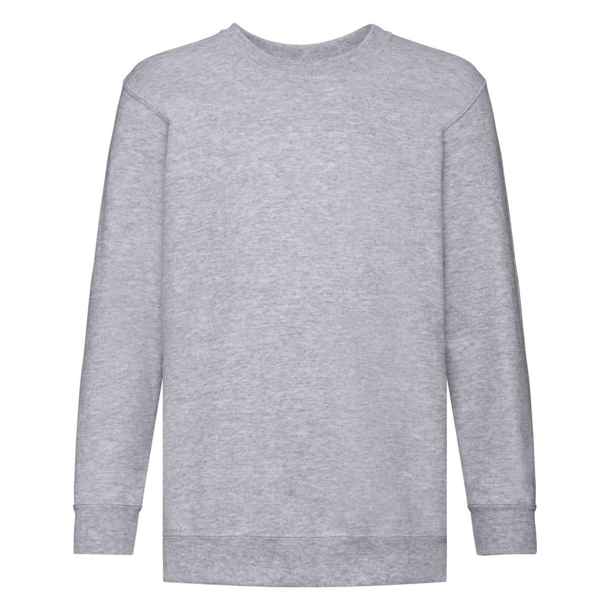 Fruit of the Loom Childrens Unisex Set In Sleeve Sweatshirt (heather Grey) - Size 3-4Y | Fruit of the Loom Sale | Discount Designer Brands