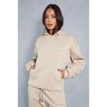 MissPap Womens Oversized Hoodie - Stone Cotton - Size 16 UK | MissPap Sale | Discount Designer Brands