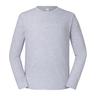 Fruit of the Loom Mens Iconic 195 Premium Ringspun Cotton Long-Sleeved T-Shirt (Heather Grey) - Size 2XL