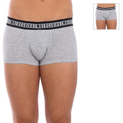 Bikkembergs Mens Pack-2 Boxers Fashion Tape Anatomical Front BKK1UTR08BI man - Grey Cotton - Size Small | Bikkembergs Sale | Discount Designer Brands