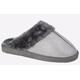 Sleepers Juliet Cuff Mule Slipper Womens - Silver - Size UK 3 | Sleepers Sale | Discount Designer Brands