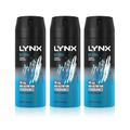 Lynx Mens XL Ice Chill 48H Fresh Iced Mint & Lemon Scent Body Spray Deodorant,3x200ml - NA - Size 150 ml | Lynx Sale | Discount Designer Brands