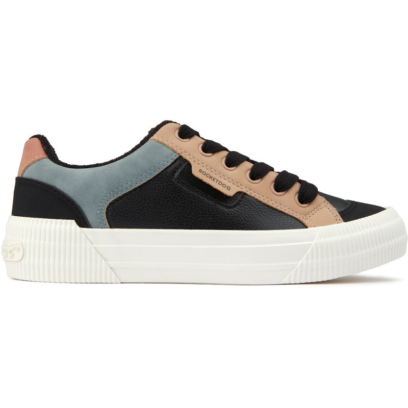 Rocket Dog Womens Cheery Blocked Trainers - Black - Size UK 4 | Rocket Dog Sale | Discount Designer Brands