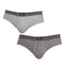 Kisses&Love Mens Pack-2 Basic Open Slips KL2010 man - Grey - Size 2XL | Kisses&Love Sale | Discount Designer Brands