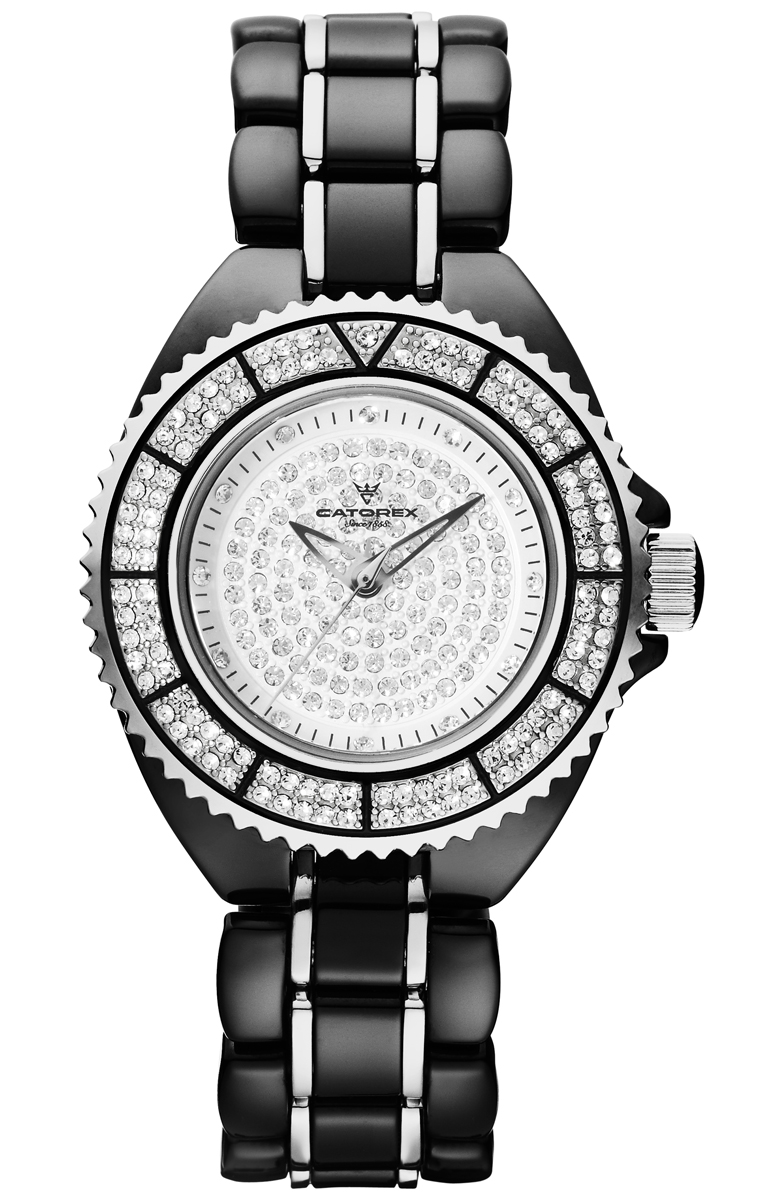 Catorex : Womens Pure Automatic Wrist White Watch - Black Ceramic - One Size | Catorex Sale | Discount Designer Brands