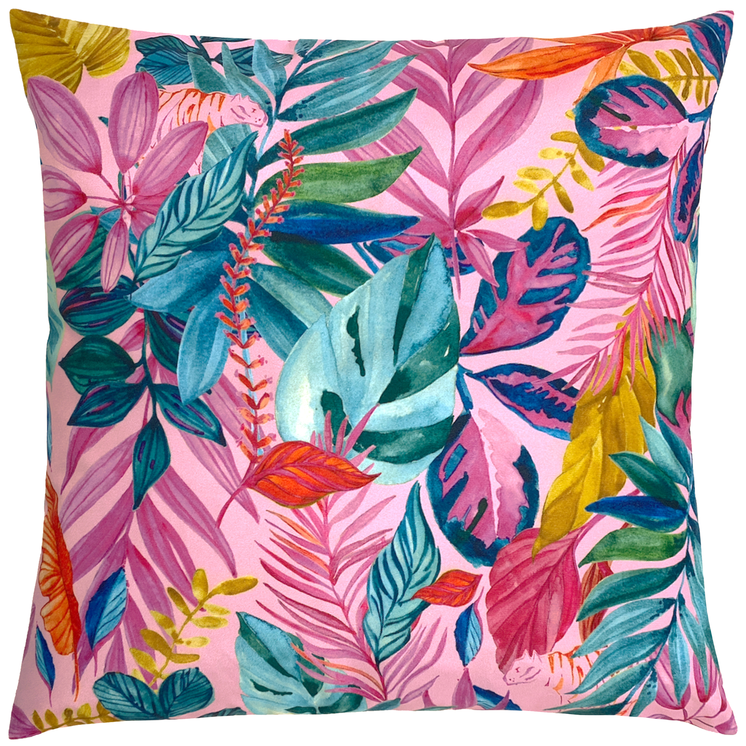 furn. Psychedelic Jungle Outdoor Cushion - Coral - One Size | furn. Sale | Discount Designer Brands