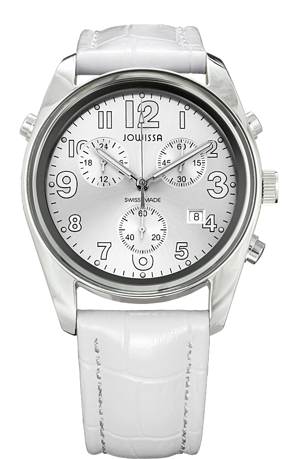 Jowissa : Mens Ginebra Silver Watch - White - One Size | Jowissa Sale | Discount Designer Brands