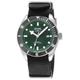 Gevril Mens Yorkville Swiss Automatic Sellita SW200 Green Dial Steel Watch - Black - One Size | Gevril Sale | Discount Designer Brands